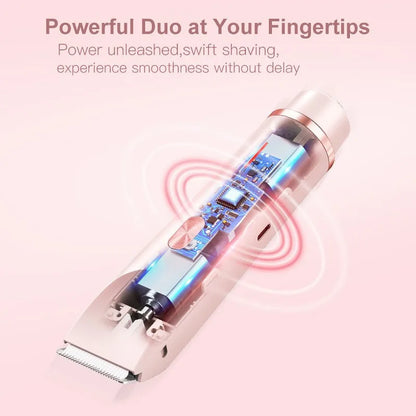 2-in-1 Painless Bikini Hair Trimmer